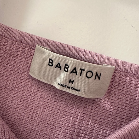 Babaton Pink Ribbed Knit Tank Top - Picture 2 of 4